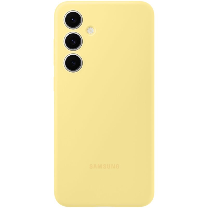 "Samsung Silicone Case fr Galaxy S24 FE. yellow"