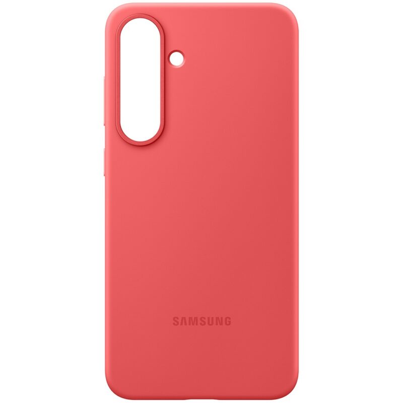 "Samsung Silicone Case fr Galaxy S25+. Red"