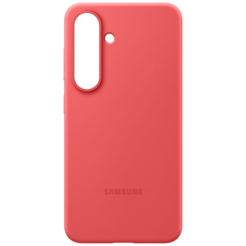 "Samsung Silicone Case fr Galaxy S25. Red"