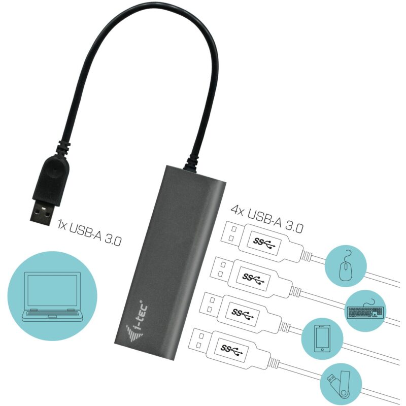 "D I-TEC USB 3.0 4-PORT HUB ALU." – Bild 5
