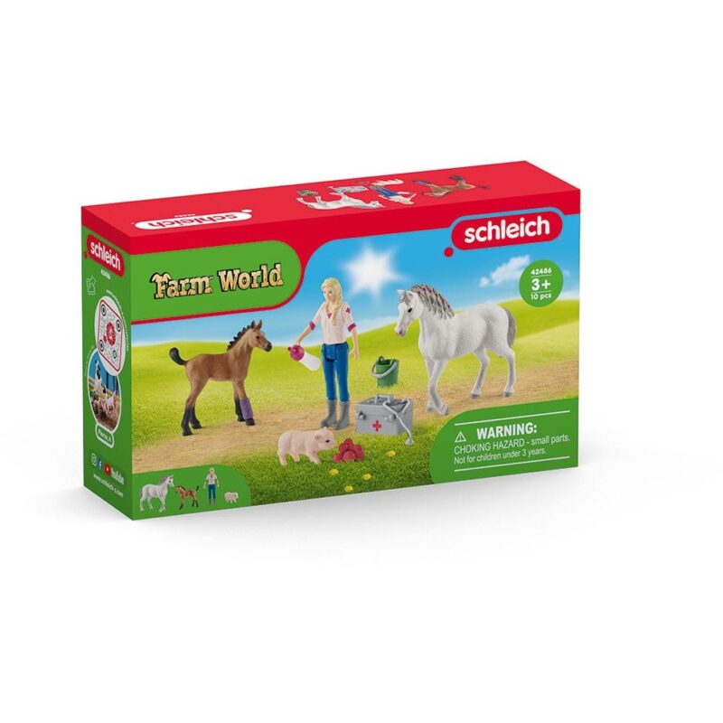"Schleich Farm World 42486 Arztbesuch bei Stute und Fohlen" – Bild 7
