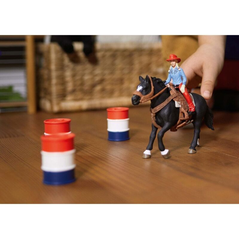 "Schleich Farm World 42576 Barrel Racing mit Cowgirl" – Bild 3