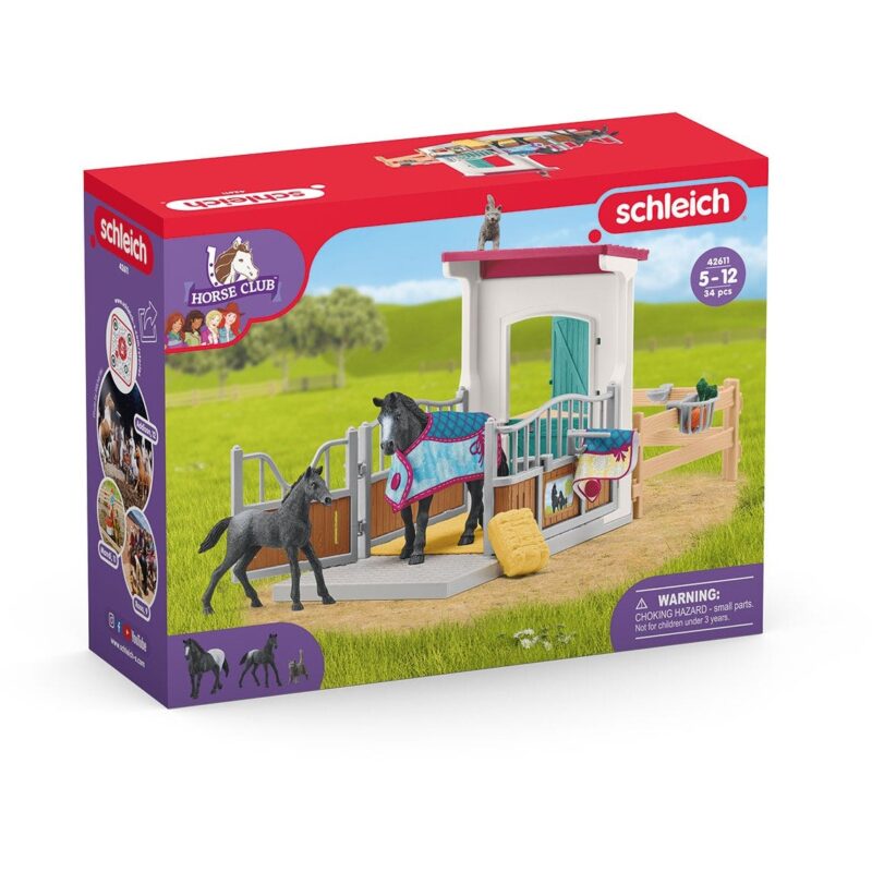 "Schleich Horse Club 42611 Pferdebox mit Stute und Fohlen" – Bild 8