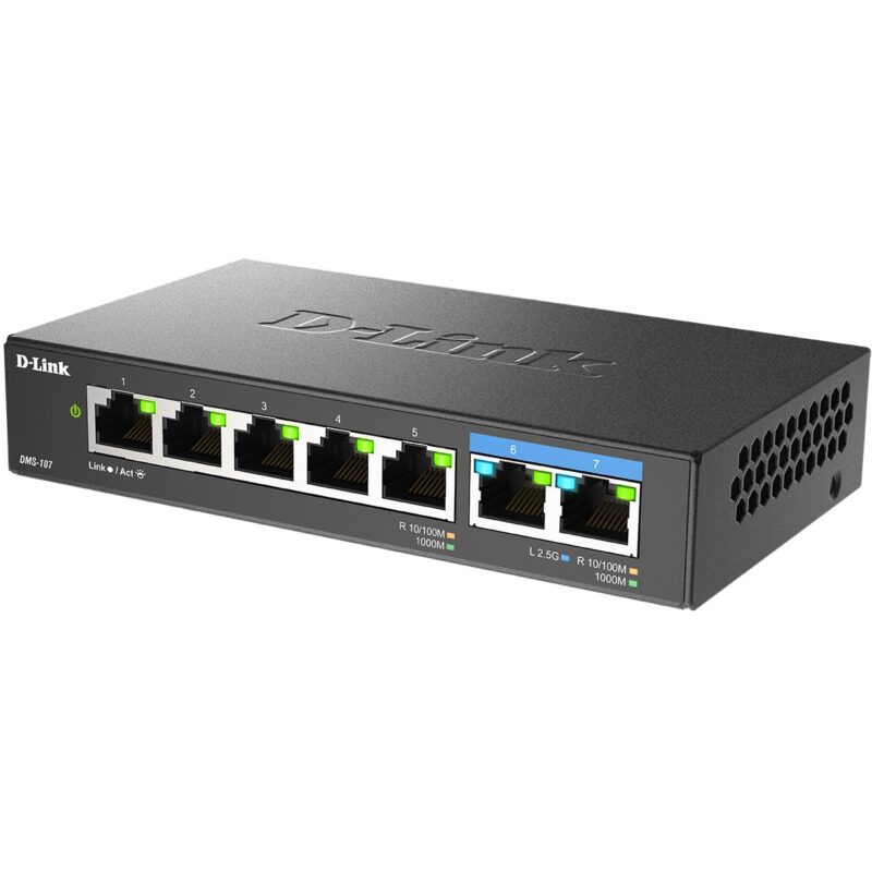 "D-Link DMS-107 7-Port Multi-Gigabit Unmanaged Switch" – Bild 3