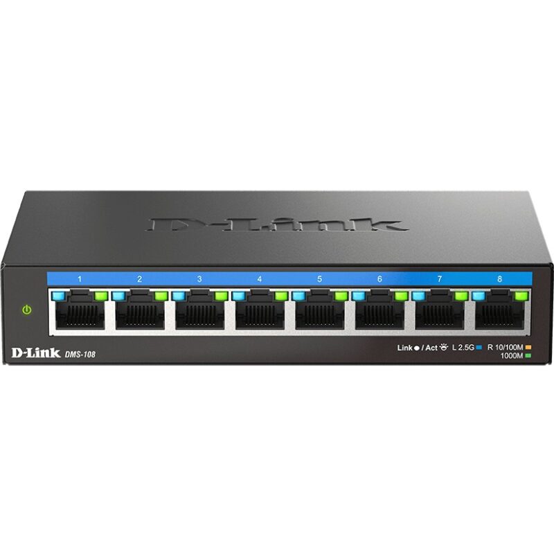 "D-Link DMS-108 8-Port Multi-Gigabit Unmanaged Switch" – Bild 3