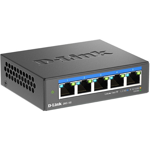 "D-Link DMS-105 5-Port Multi-Gigabit Unmanaged Switch"