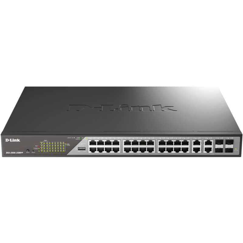 "D-Link DSS-200G-28MP/E 28-Port Desktop Gigabit PoE Switch"
