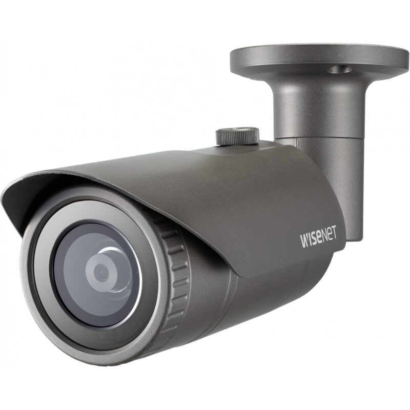"Hanwha QNO-7012R Bulletkamera out. 4MP PoE IR IP66 IK10 retail"