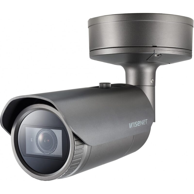"Hanwha PNO-A6081R Bulletkamera out. 2MP PoE IR IP67 IK10+ retail"