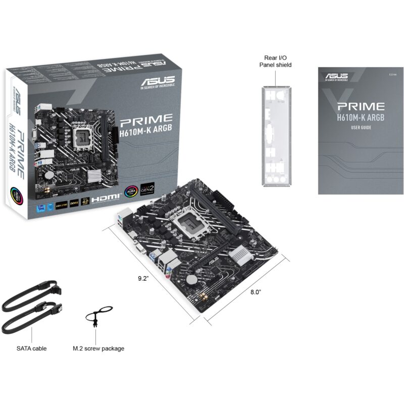 "MB ASUS PRIME H610M-K ARGB (Intel.1700.DDR5.mATX)" – Bild 7