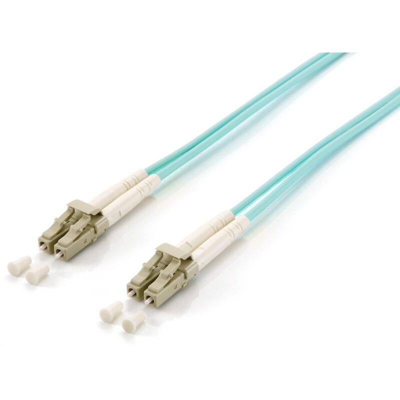 "Equip LWL Patchkabel LC->LC 30.00m Multimode Duplex OM3 turq Polybeutel"