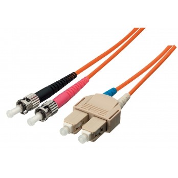 "Equip LWL Patchkabel ST->SC 3.00m Singlemode Duplex OS2 ge Polybeutel"