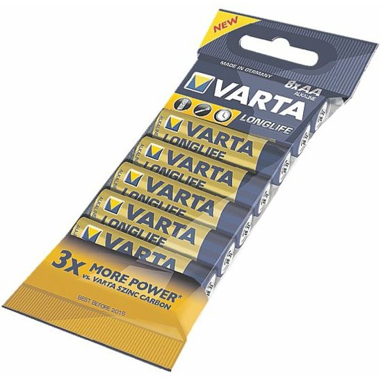 "Batterie AA (LR6) 1.5V *Varta* Longlife - 8-Pack"