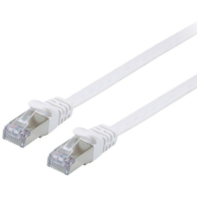 "Equip Patchkabel Cat6A U/FTP 2xRJ45 1.00m weiß Flach LSZH Polybeutel"
