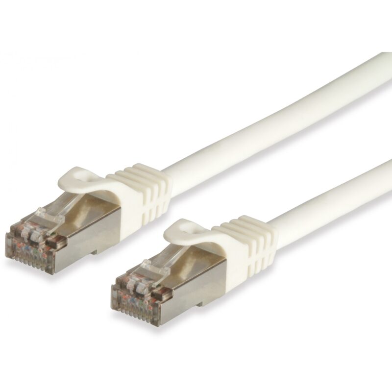 "Equip Patchkabel Cat6A S/FTP 2xRJ45 0.50m weiß Cat7ProLSZH Polybeutel"