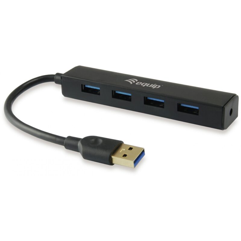 "Equip USB-Hub 4-Port 3.0 ->4x3.0 5Gbps o.Netzteil sw"
