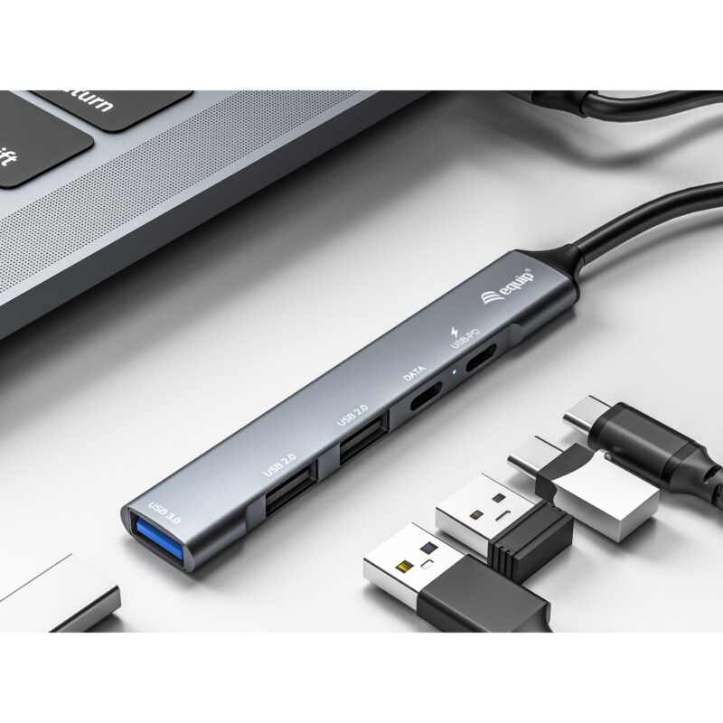 "Equip Dock USB-C->1xUSB-C.1xUSB3.0.2xUSB2.0.100WPD 15cm si" – Bild 5
