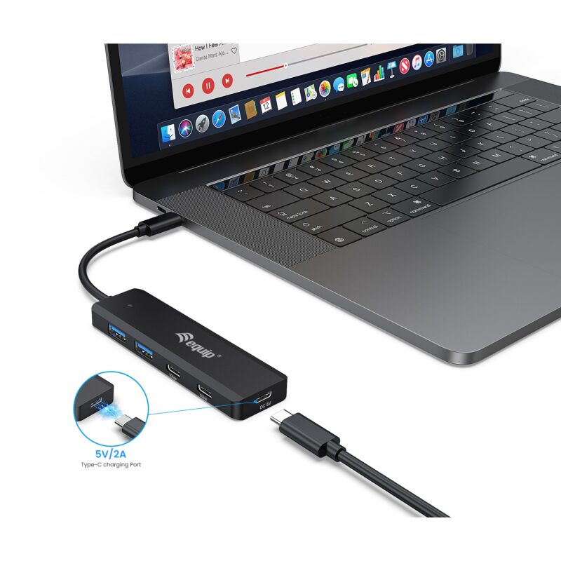 "Equip USB-Hub 4-Port 3.2/C->2xUSB-C 2xUSB-A 5Gbps o.Netz.sw" – Bild 5