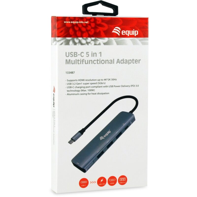 "Equip Dock USB-C->HDMI.3xUSB3.0.100WPD 25cm gr" – Bild 5