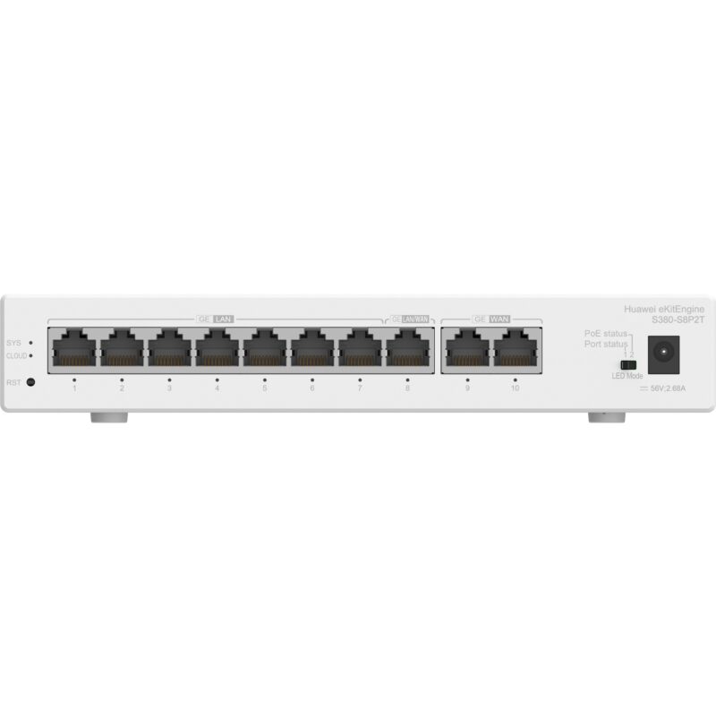 "HUAWEI Router S380-S8P2T 2xGE WAN 8xGE LAN PoE+ 124W eKit"
