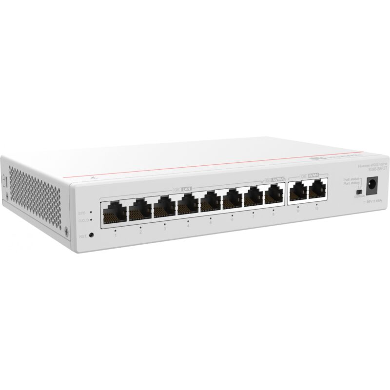 "HUAWEI Router S380-S8P2T 2xGE WAN 8xGE LAN PoE+ 124W eKit" – Bild 3