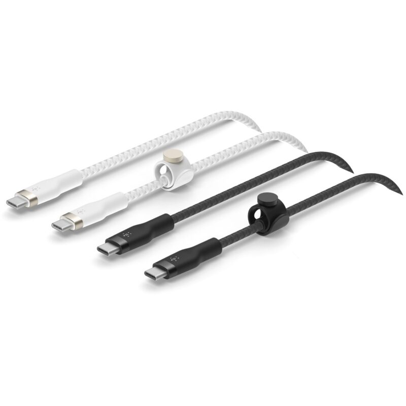"Belkin PRO Flex Silikon-Kabel, USB-C/USB-C 2.0, 1m, Doppelpack"