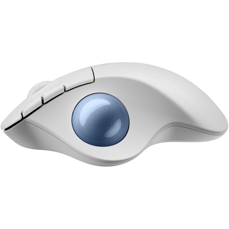 "Logitech ERGO M575S Wireless Trackball - Off White + Blue Ball" – Bild 3