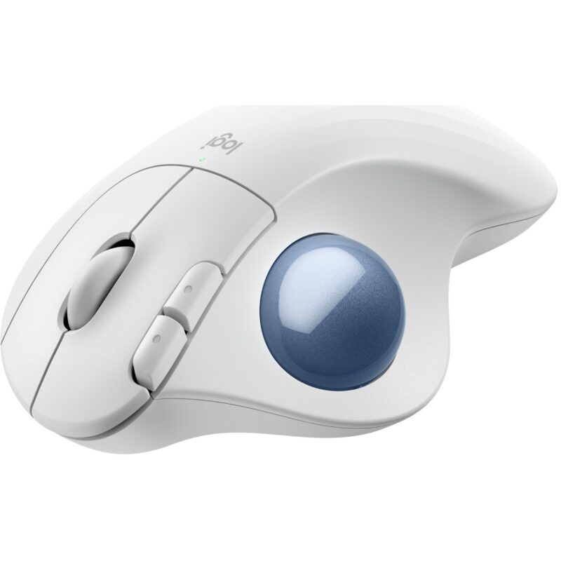 "Logitech ERGO M575S Wireless Trackball - Off White + Blue Ball" – Bild 5