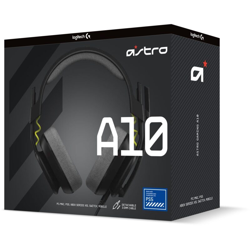 "Logitech Astro Gaming A10 Gen 2 Headset full size wired 3.5 mm jack black" – Bild 8