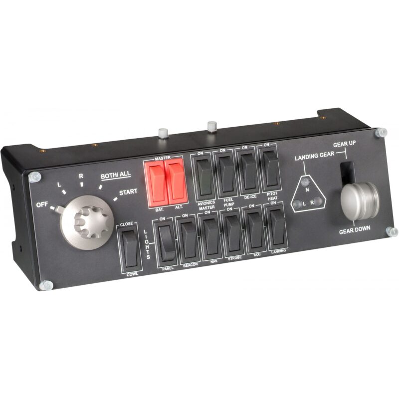 "Logitech Flight Switch Panel Flight simulator instrument panel wired for PC"