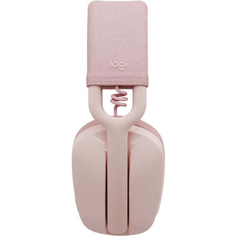 "Logitech Zone Vibe 100 Headset full size Bluetooth wireless rose"