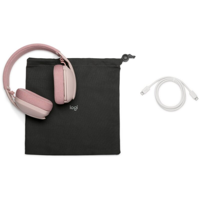 "Logitech Zone Vibe 100 Headset full size Bluetooth wireless rose" – Bild 9