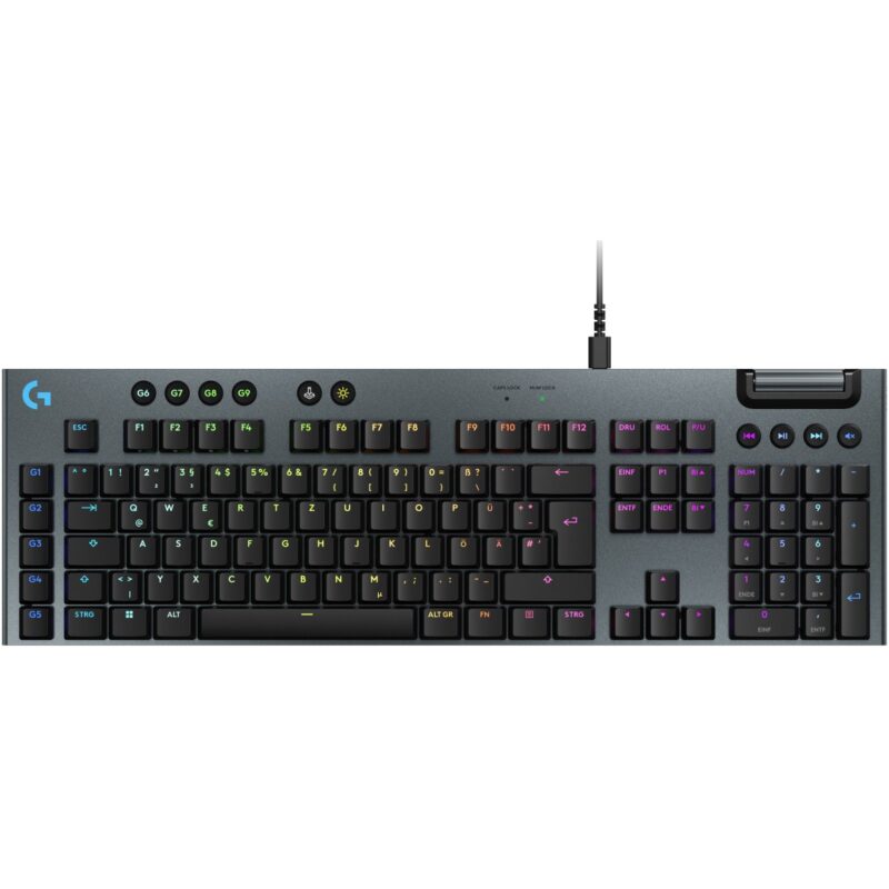 "Logitech G915 X Wired Gaming Keyboard Black (DE)"