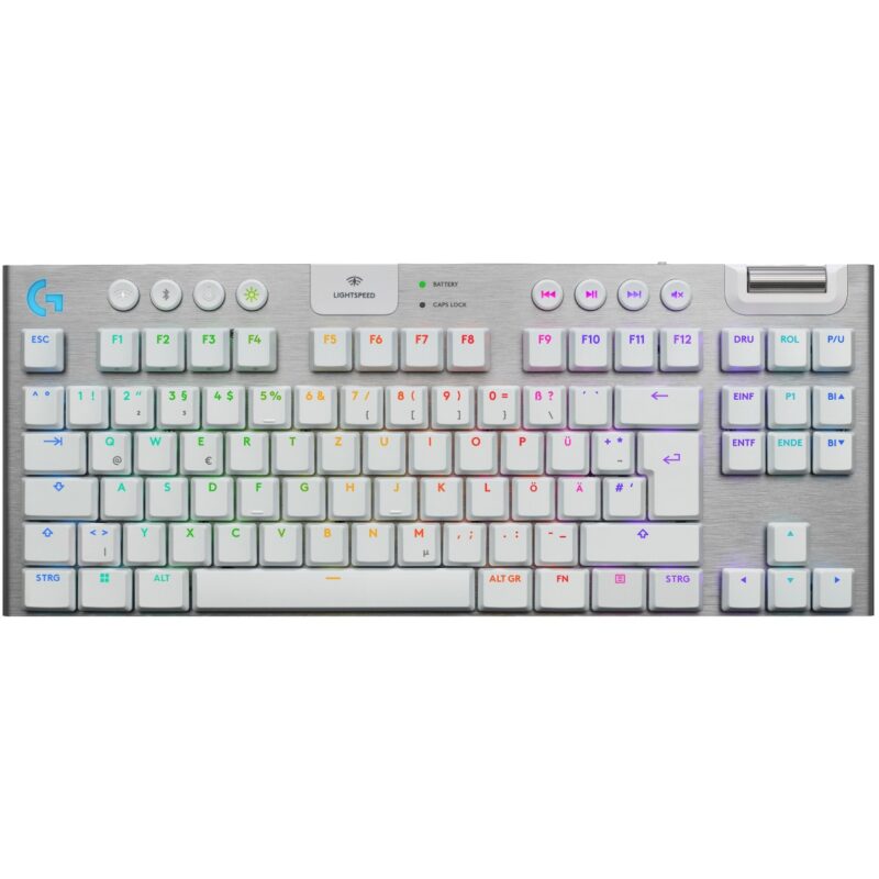 "Logitech G915 X LIGHTSPEED TKL Wireless Gaming Keyboard White (DE)"