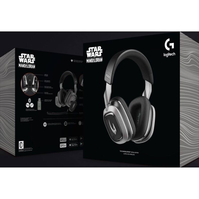 "Logitech ASTRO Gaming A30 The Mandalorian edition headset full size Bluetooth / LIGHTSPEED wireless wired 3.5 mm jack USB-A" – Bild 5