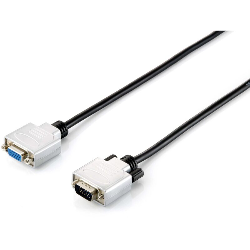 "Equip VGA Kabel Verl. HD15 St/Bu 3.00m 1920x1080/60Hz sw/si Polybeutel"