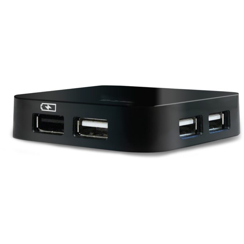 "DUB-H4 4-Port USB2 Hub mit Netzteil schwarz retail"