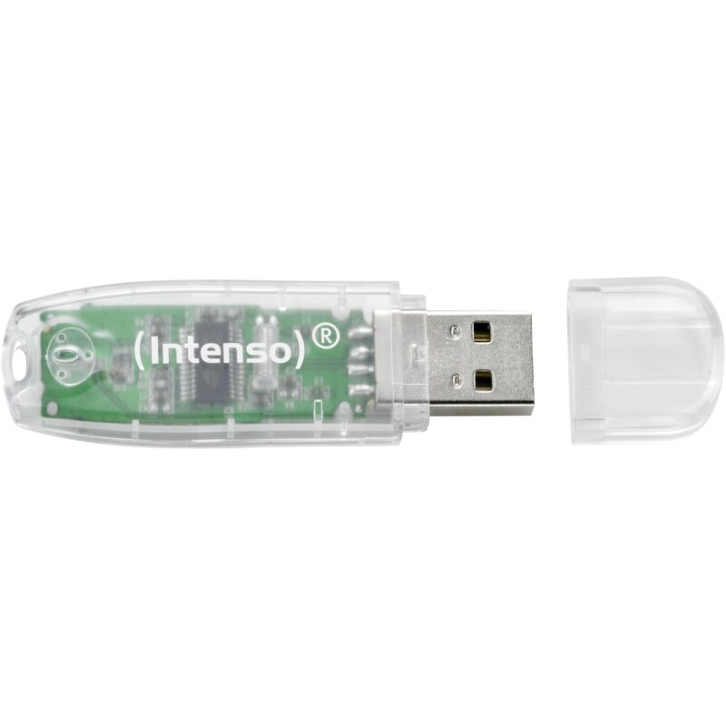 "STICK 32GB USB 2.0 Intenso Rainbow Line Transparent" – Bild 3
