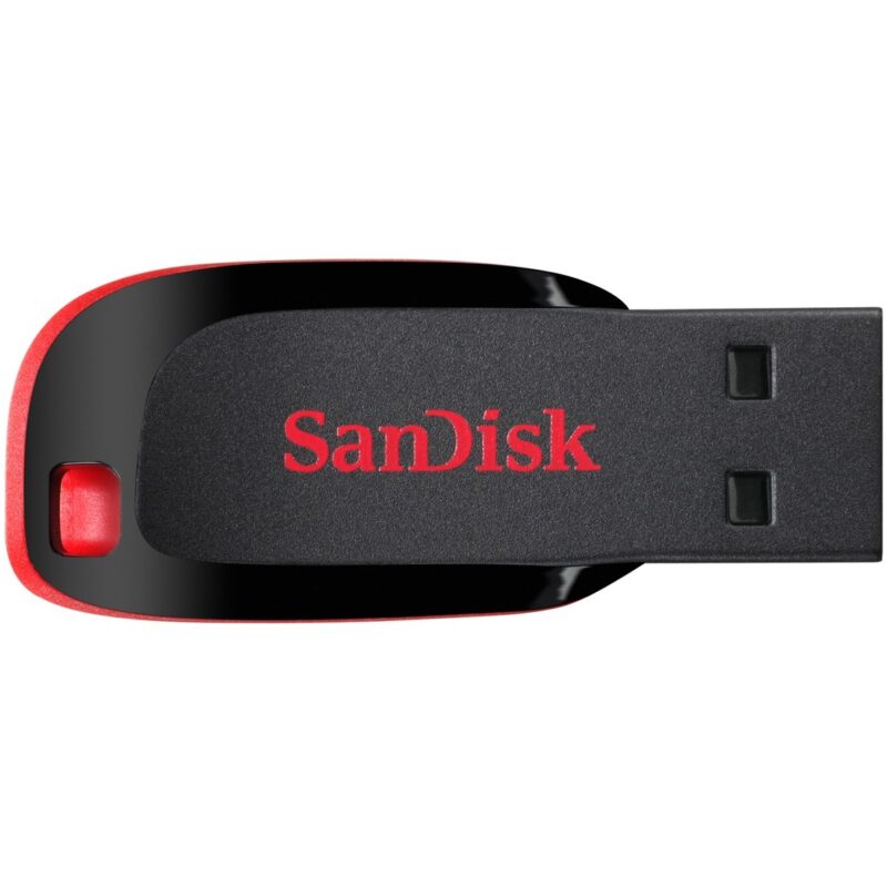 "STICK 16GB USB 2.0 SanDisk Cruzer Blade Black/Red" – Bild 4