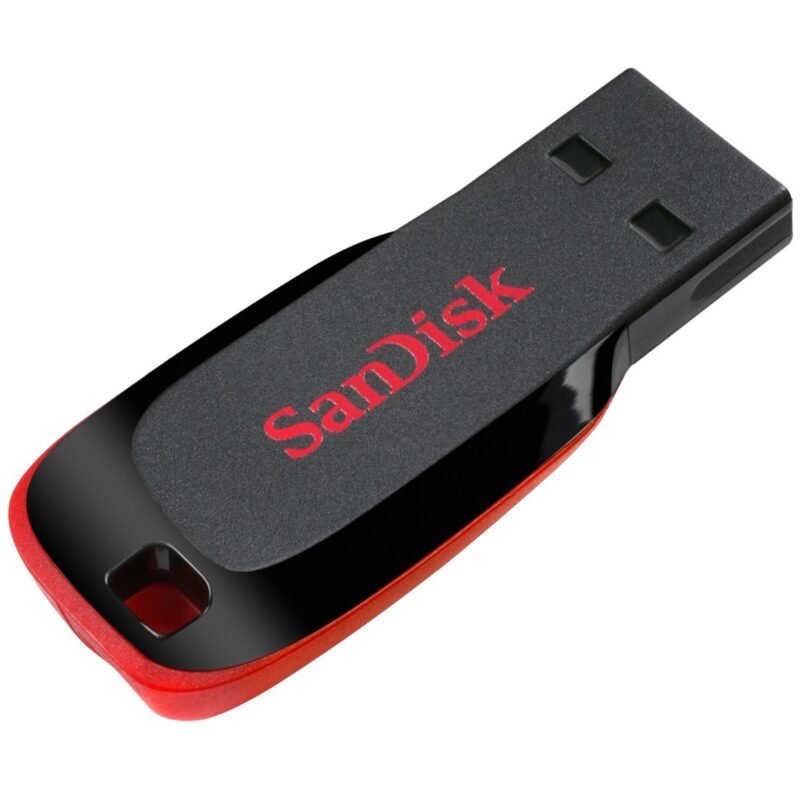 "STICK 16GB USB 2.0 SanDisk Cruzer Blade Black/Red" – Bild 6