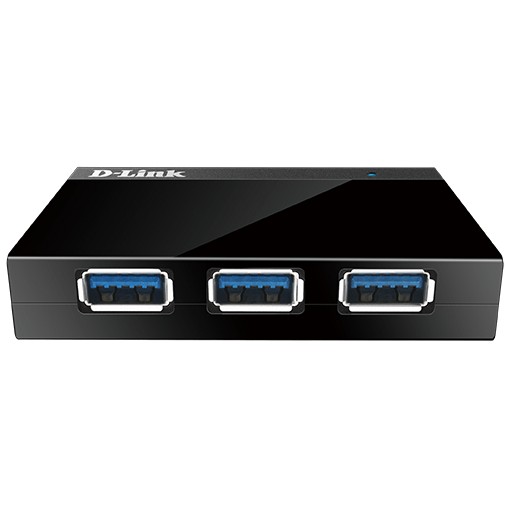 "USB3.0 HUB 4Port D-Link 1340 SuperSpeed aktiv mit Netzteil Black"