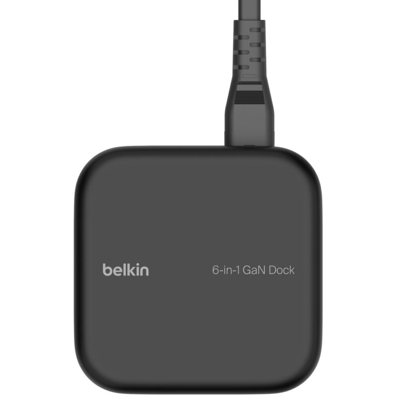 "Belkin Connect USB-C 6-in-1 Core GaN Docking Station"