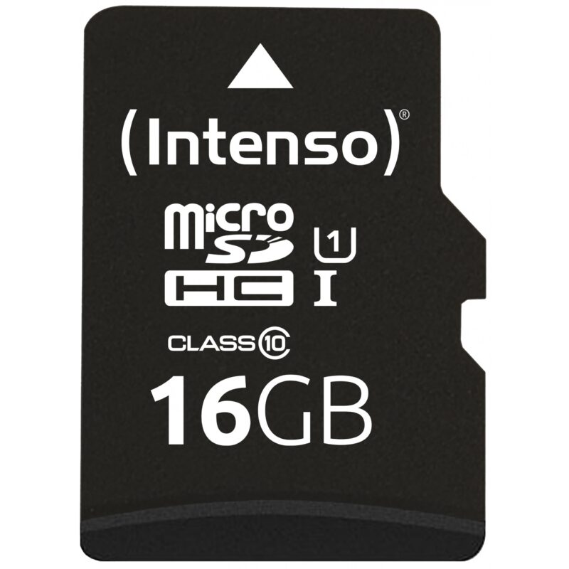 "CARD 16GB Intenso Premium MicroSDHC 45MB/s +Adapter"