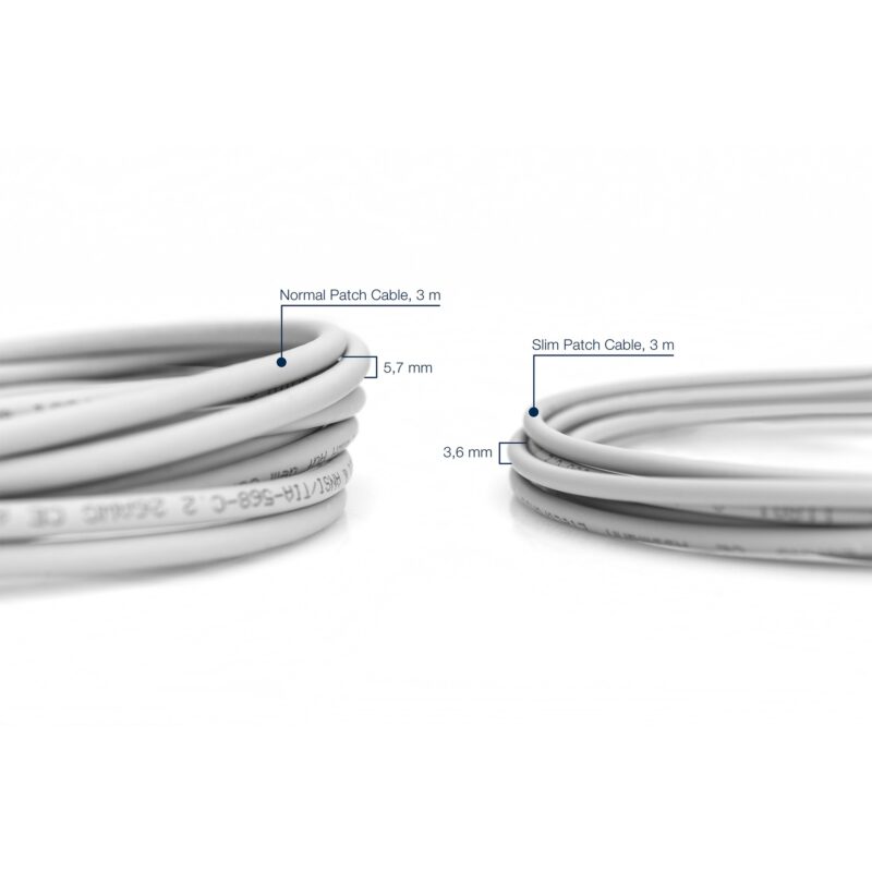 "DIGITUS CAT 6A U/FTP Slim Patchkabel 2m grau" – Bild 3