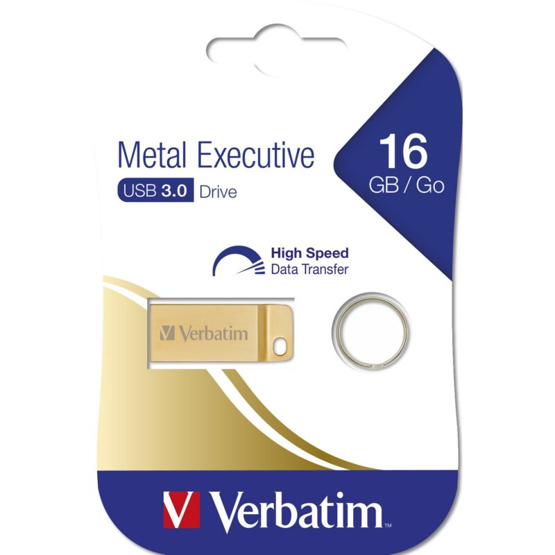 "STICK 16GB Verbatim 3.2 Metal Executive Gold retail" – Bild 6