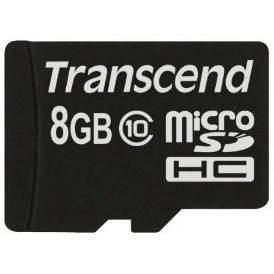 "CARD 8GB Transcend Premium MicroSDHC 10MB/s"