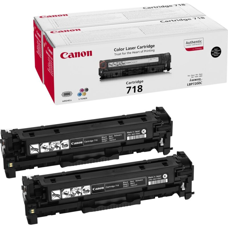 "Canon 718 BK black Doppelpack"