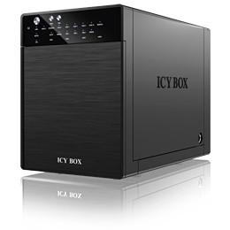 "RAID System. 4x SATA 3.5"" zu 1x USB 3.0 + 1x eSATA. RAID 0.1.3.5.10 ICY BOX"