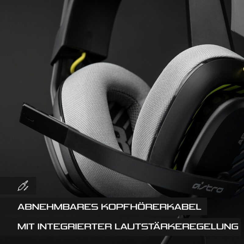 "Logitech Astro Gaming A10 Gen 2 Headset full size wired 3.5 mm jack black" – Bild 5