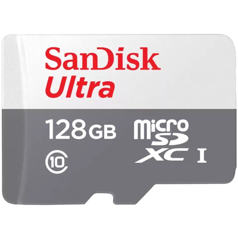 "CARD 128GB SanDisk Ultra Lite White/Gray microSDXC 100MB/s Class 10 UHS-I 3x5 pack - Extended Capacity SD (MicroSDHC)"